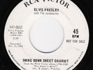 ELVIS PRESLEY Chariot/MilkyWhiteW RCA WHITE LABEL PROMO