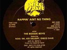 12'': Boogie Boys - Rappin' Aint No Thing '81 US