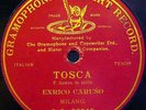 ENRICO CARUSO TOSCA  G & T 52349 TENOR 78 rpm