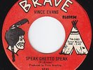 VINCE EVANS Speak Ghetto Speak RARE funk 45 deep soul