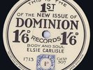 ELSIE CARLISLE on DOMINION 307/BODY & SOUL - RARE & E+