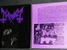 Mayhem 1st press LP 1993 Bathory Darkthrone Burzum rare