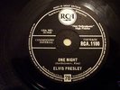 ELVIS PRESLEY 78 RPM ONE NIGHT / I GOT STUNG UK RCA EX+