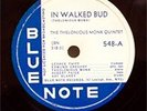 Thelonious Monk 78 In Walked Bud-Blue Note