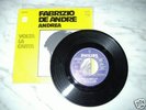 FABRIZIO DE ANDRE 45 giri ANDREA -VOLTA LA CARTA Olanda