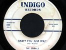 ROCKABILLY 45 - SPIRALS  - INDIGO 500 UNCOMMON