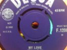 RONNIE JONES.MY LOVE.IT'S ALL OVER.DECCA.ORIG.MOD/EX+