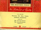 BACH solo Sonatas 3 & 4/ JASCHA HEIFETZ -  HMV ALP1450