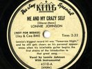 lonnie johnson - me & my crazy self - king blues 78 dj