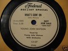 Blues John Watson What's Going On Federal DJ Semi-Flex