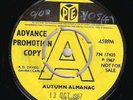 The Kinks Autumn Almanac Mr Pleasant Advance Pye 45