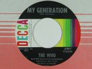 THE WHO 45 MY GENERATION   DECCA, with b-side subtitle