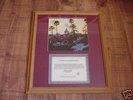 Framed signed album The Eagles all band members COA