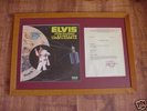 Rare framed signed album Elvis Presley  COA Wow