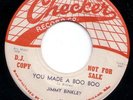 CHECKER R&B rocker 45  JIMMY BINKLEY - Made A Boo Boo
