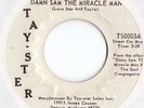 Rare Funk/Soul 45: Damn Sam the Miracle Man on Tayster