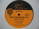 CREATIVE SOURCE Who Is He... RARE DISCO/FUNK 12