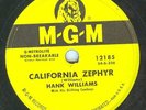 78-COUNTRY-HANK WILLIAMS-CALIFORNIA ZEPHYR-VERY RARE