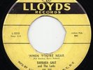 Barbara Gale & Larks on Lloyds 111 * rare RnB doowop