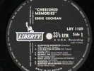 EDDIE COCHRAN ORIGINAL 1962 UK LP  CHERISHED MEMORIES