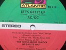 ? AC/ DC PROMO 12'' Single LETS GET IT UP?