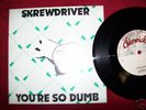 SKREWDRIVER kbd rare You're So Dumb near mint 45 skin
