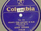 GEORGE GERSHWIN ON COLUMBIA 7192-M : RHAPSODY IN BLUE