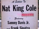 TO NAT KING COLE Sammy Davis Jr FRANK SINATRA Promo LP