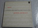 JAPAN PHILIPS ARTHUR GRUMIAUX BACH SONATAS&PARTITAS 3LP