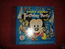 MICKEY MOUSES BIRTHDAY PARTY 1953 DISNEY BOOK 2 LP SET