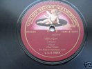 RARE ARABIAN FEMALE VOCAL ON CONCERT GRAMOPHONE 78