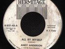 ROCKABILLY 45 ANDY ANDERSON ALL BY MYSELF HERMITAGEHEAR
