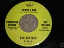 THE  BEATLES PENNY LANE PROMO SINGLE CAPITOL P-5810