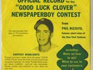 1950's phil rizzuto baseball record - yankees - RARE