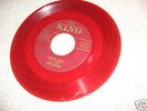 MOON MULLICAN RARE RED VINYL 45(KING 1006)MEMPHIS BLUES