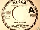 Brady BENTON & the B-GROUP : Heartbeat (Guy Wathelet)