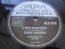 EDDIE COCHRAN C'MON EVERYBODY VERY RARE 78 RPM RECORD
