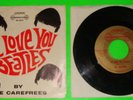 WE LOVE YOU BEATLES CAREFREES RARE 45 RECORD PS SLEEVE