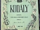 Starker plays Kodaly Sonata Period LP SPLP510 Green Cov