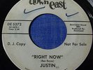 Soul/Funk 45 Justin Right Now/The Place on Down East