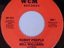 rare Electro Boogie 45 BILL WILLIAMS robot people Hear