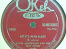 70) 78 RPM LOUIS ARMSTRONG and His HOT SEVEN OKEH 8503