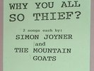 THE MOUNTAIN GOATS / SIMON JOYNER -THIEF 7