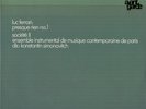 LUC FERRARI Presque Rien No. 1 KONSTANTIN SIMONOVITCH M