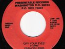 FRANCIS LEWIS Dry Your Eyes MODERN SOUL 45 Presentable