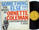 Ornette Coleman LP SOMETHING ELSE Mono 1958 yellow blk