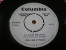 45 FRANKIE LYMON So Goes My COLUMBIA UK original demo