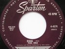 PAUL ANKA Diana ORIG SPARTON 1957 Canada 45 NM/NM-