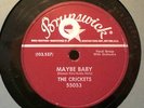 CRICKETS maybe baby 78 RPM 10