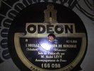 RARE FRENCH 78rpm ODEON  / SCHUBERT cello  ANDRE  LEVY